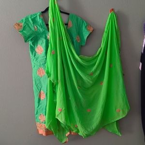 Green salwar kameez